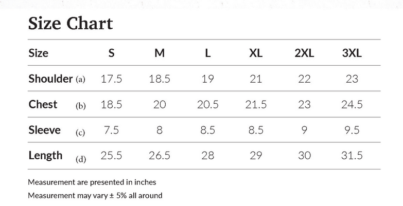 01OA1 SSleve_SizeChart