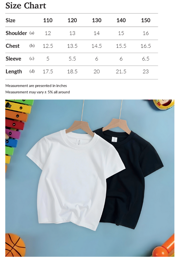 7001Kids_SizeChart&Colors